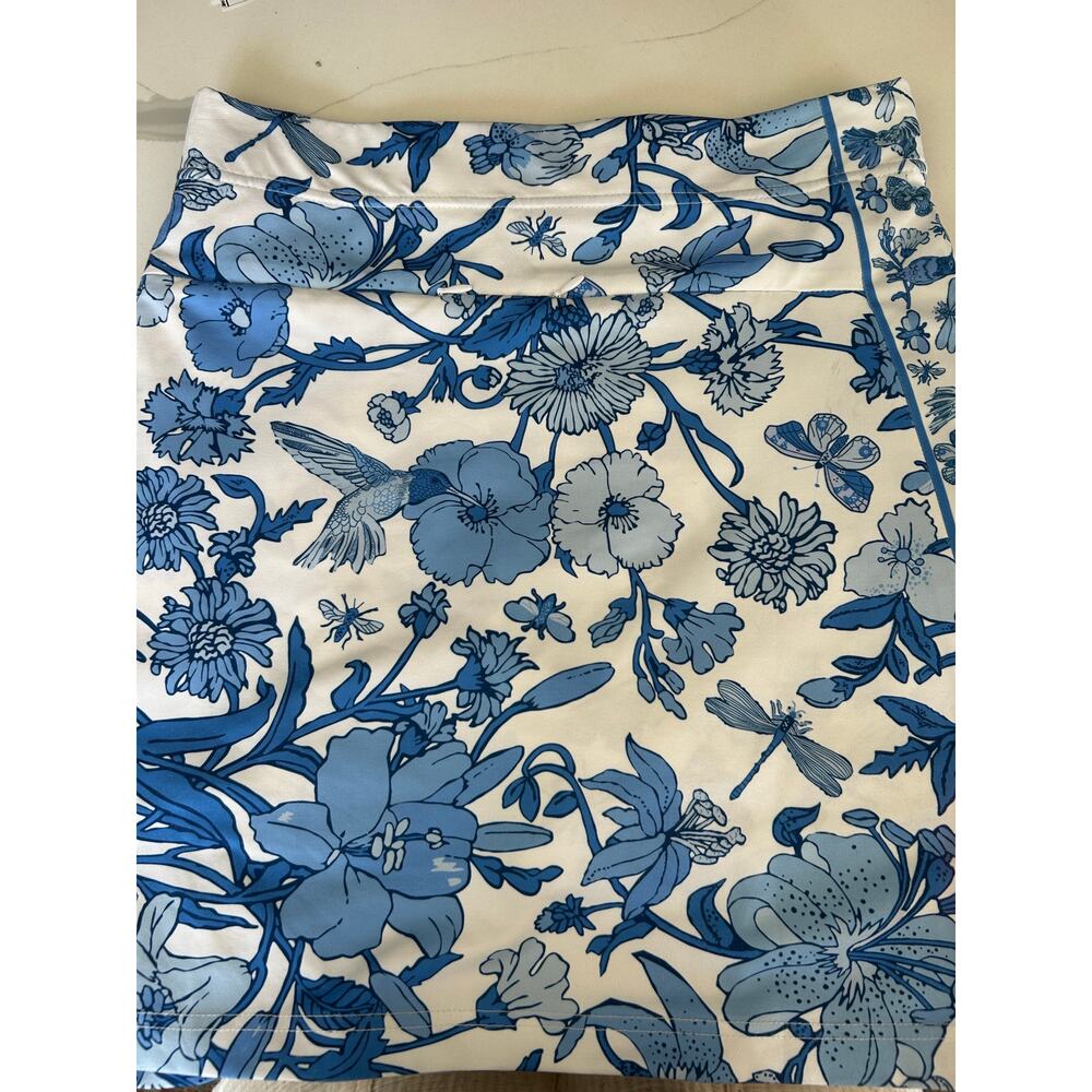 EUC Gretchen Scott Tennis Golf Pickleball Skort Smell The Roses Small - Picture 4 of 4